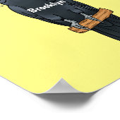 Poster Illustration d'un oiseau de cobaye de palme (Coin)