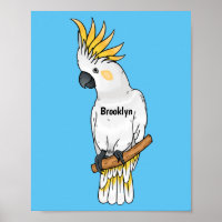 Illustration d'un oiseau de cokatoscope à crête de