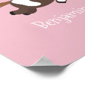 Poster Illustration d'un poney de Shetland mignon (Coin)