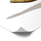 Poster Illustration D'Un Raptor Skateboard. (Coin)