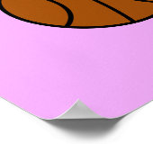 Poster Illustration D'Un Stegosaurus Jouant Au Basket. (Coin)