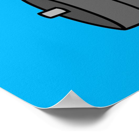 Poster Illustration D'Un Tricératops Poids De Levage. (Coin)