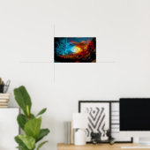Poster Illustration d'un trou noir supermassif (Bureau à domicile)