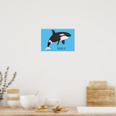 Poster Illustration d'une baleine tueuse (Cuisine)