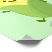 Poster Illustration d'une caricature de maïs joyeux (Coin)