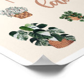 Poster Illustration d'une dame Plante folle (Coin)