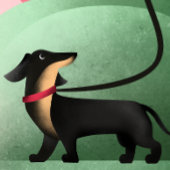 Poster Illustration d'une fillette de plein air marchant 