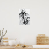 Poster Illustration d'une peinture de style oriental (Cuisine)