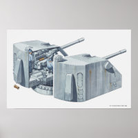 Illustration d'une tourelle d'arme sur un navire d