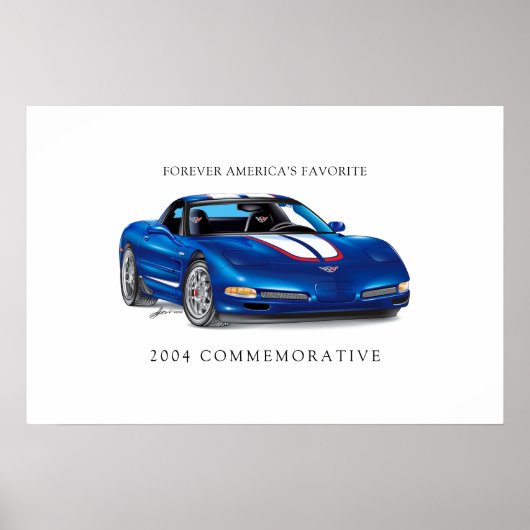 Poster Illustration élégante de Vette commémorative (Devant)