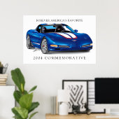 Poster Illustration élégante d'une vitrine commémorative (Bureau à domicile)