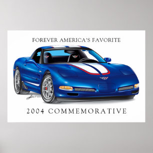 Poster Illustration élégante d'une vitrine commémorative
