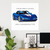 Poster Illustration élégante d'une vitrine commémorative (Bureau à domicile)