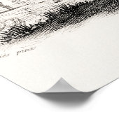 Poster Illustration Eléphant Art Vintage Imprimer (Coin)