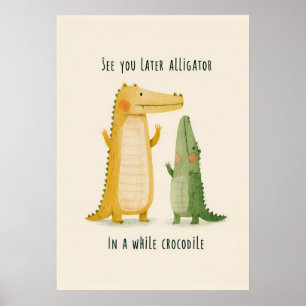 Poster Illustration fantaisiste pour la nurserie de l'all