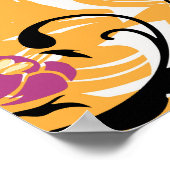 Poster Illustration florale, durée de vie (Coin)