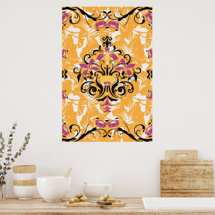 Poster Illustration florale, durée de vie