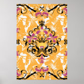 Poster Illustration florale, durée de vie (Devant)