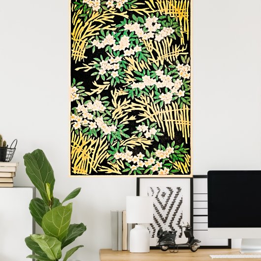 Poster Illustration forestière (Bureau à domicile)