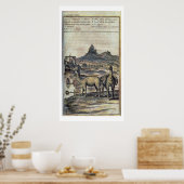 Poster Illustration from a history of Pérou (Cuisine)