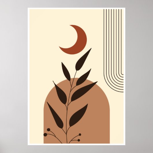 Poster Illustration géométrique esthétique (Devant)