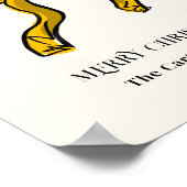 Poster Illustration Golden Yellow Bow Nom de famille (Coin)