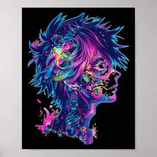 Poster Illustration graphique Anime Manga