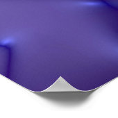 Poster Illustration graphique - couleur bleu motif liquid (Coin)