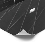 Poster Illustration graphique en noir et blanc (Coin)