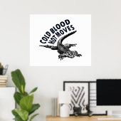 Poster Illustration graphique Lizard avec phase sarcastiq (Bureau à domicile)
