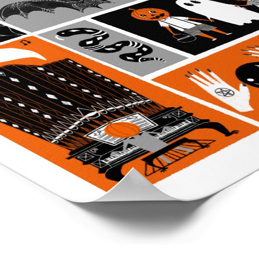 Poster Illustration Haunted House Halloween (Coin)