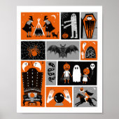 Poster Illustration Haunted House Halloween (Devant)