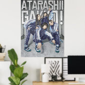 Poster Illustration inspirée d'Atarashii Gakko (Bureau à domicile)