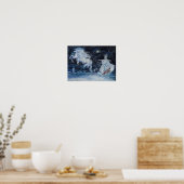 Poster Illustration "La Reine des neiges" par Elena Ringo (Cuisine)