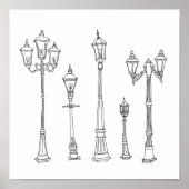 Poster Illustration Lamppost (Devant)