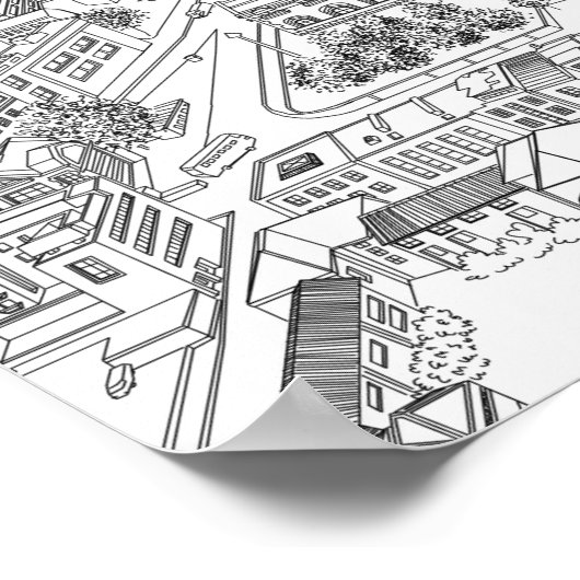 Poster Illustration Londres (Coin)