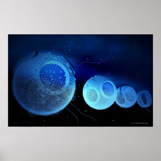 Poster Illustration luminescente de HDL (Devant)