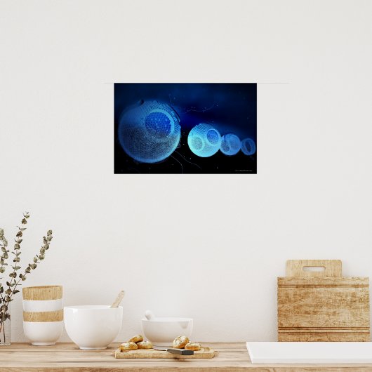 Poster Illustration luminescente de HDL (Cuisine)