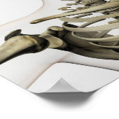 Poster Illustration Médicale Du Crâne D'Une Femme (Coin)