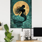 Poster Illustration Merdmaid (Bureau à domicile)