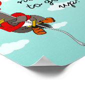 Poster Illustration mignonne d'oiseaux motivationnels (Coin)