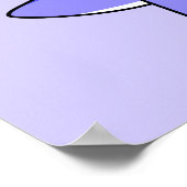 Poster Illustration Mignonne D'Un Parasaurolophus Dinosau (Coin)