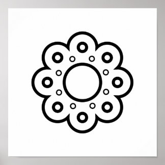 Poster Illustration minimaliste de l'art populaire scandi