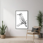 Poster Illustration minimaliste d'oiseaux