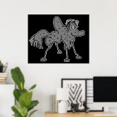 Poster Illustration Mirthful Monster (Bureau à domicile)