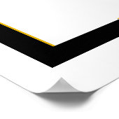 Poster Illustration moderne de l'orchidée au milieu du si (Coin)