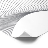Poster Illustration moderne, simple et futuriste des ondu (Coin)