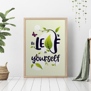 Poster Illustration motivationnelle. L'amour de la nature