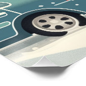 Poster Illustration New York City retro (Coin)