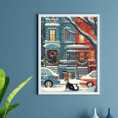 Poster Illustration New York City retro